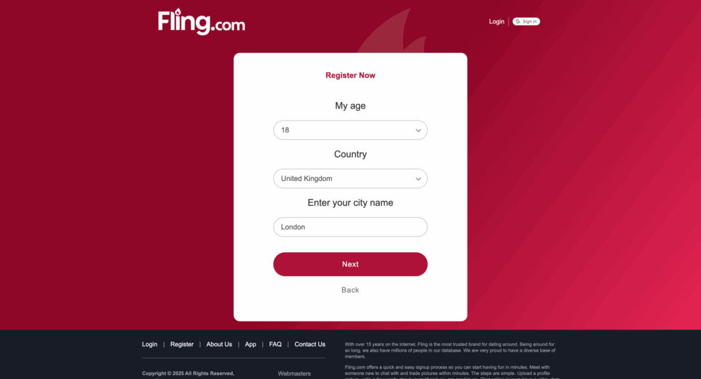 Fling site
